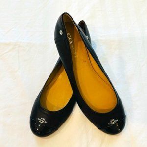 Coach Ballet Flat Black Sz 9